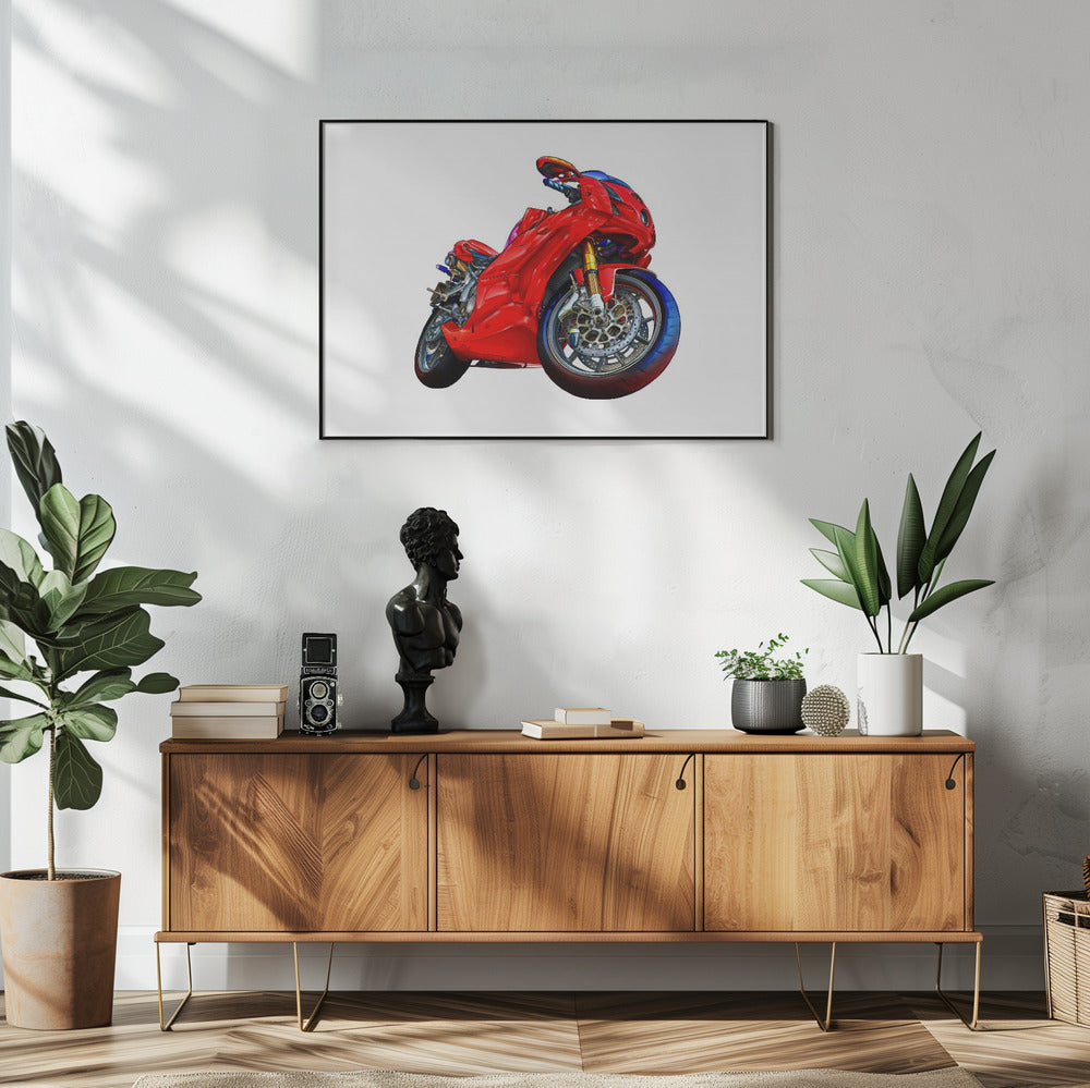 Plakat - Motobike Red 07