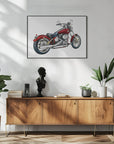 Poster - Red Motorbike 04