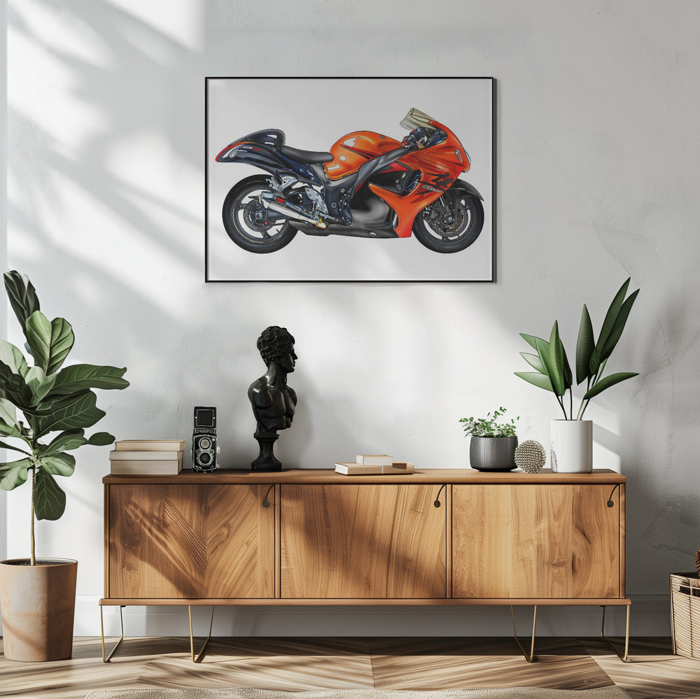 Poster - Motorbike red 03