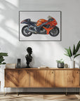 Poster - Motorbike red 03