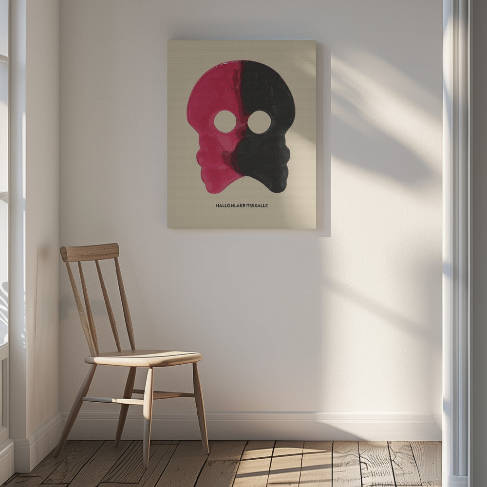 Canvas - Raspberry Licorice Skull