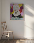 Canvas - Woman With a Pink Hat