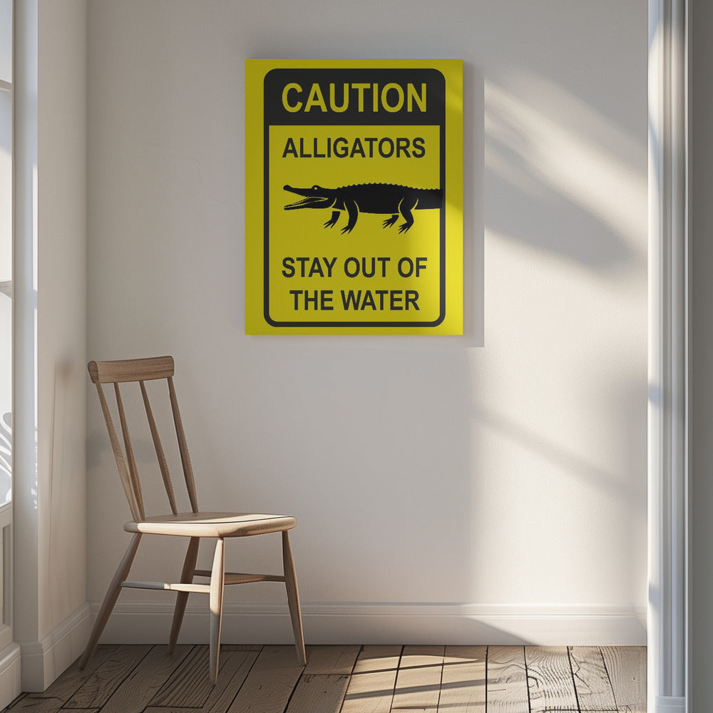 Canvas - Caution Alligators