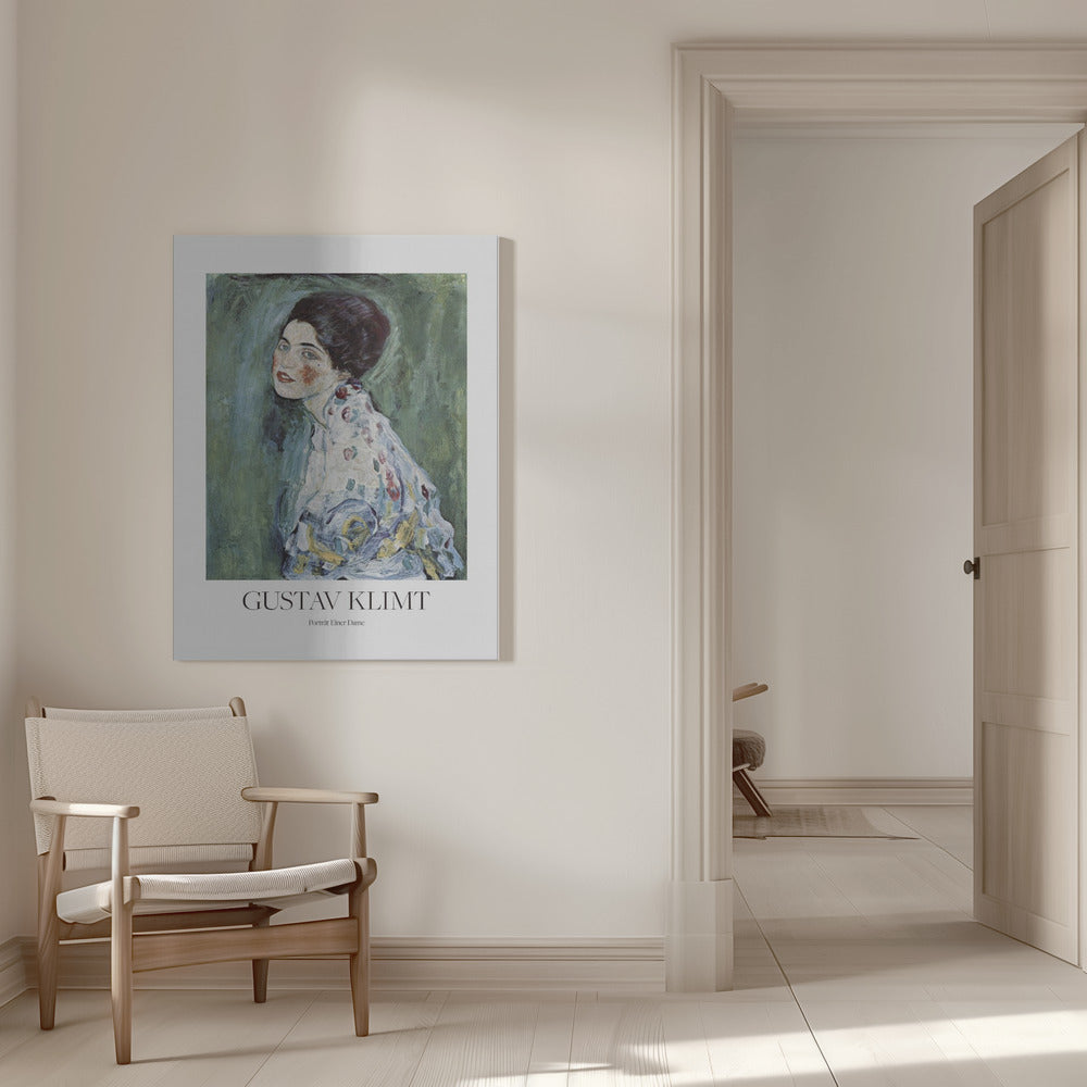 Canvas - Porträt Einer Dame - Gustav Klimt