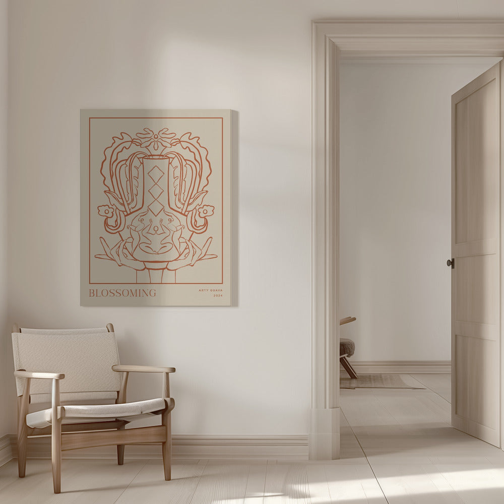 Canvas - Vessel Collection : Blossom (LineArt) - Admen.dk