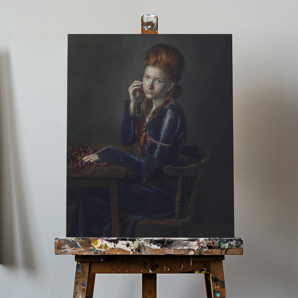 Canvas - Zuzanna with cherries