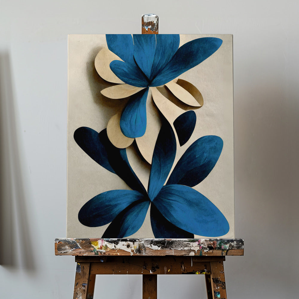 Canvas - Blue Nymphaea - Admen.dk