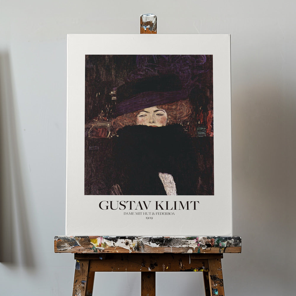 Canvas - Dame Mit Hut Und Federboa (1909)