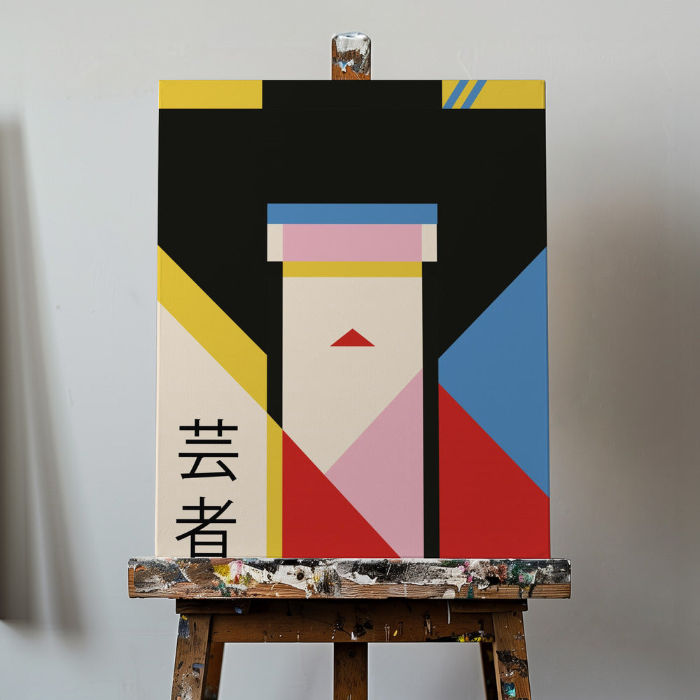 Canvas - Geisha Girl 80s Print - Admen.dk