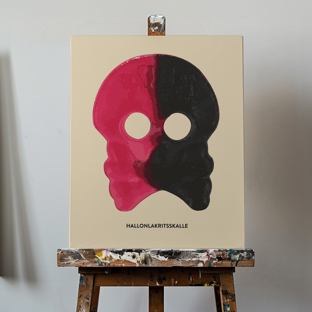 Canvas - Raspberry Licorice Skull