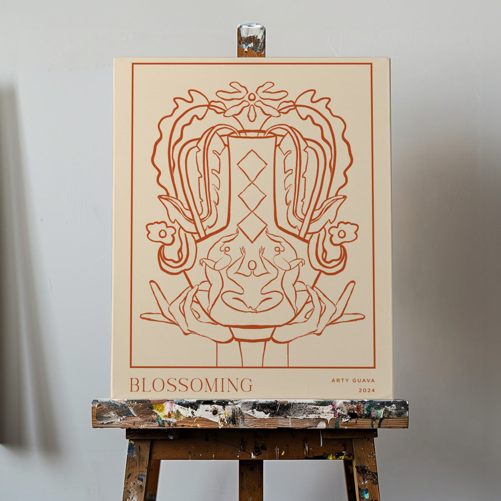Canvas - Vessel Collection : Blossom (LineArt) - Admen.dk