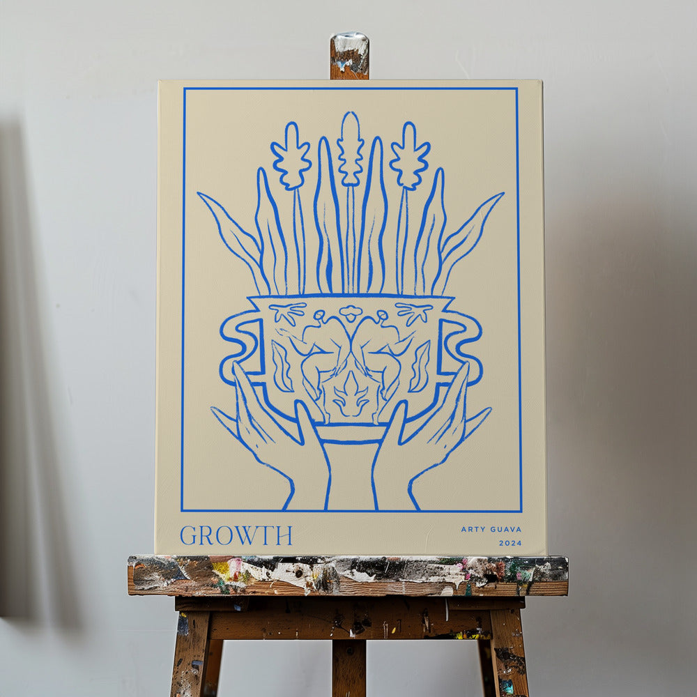 Canvas - Vessel Collection : Growth (LineArt) - Admen.dk