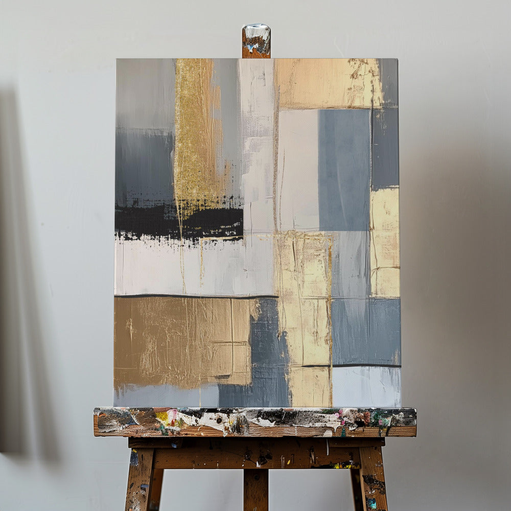 Canvas - Golden Greys 1 - Admen.dk