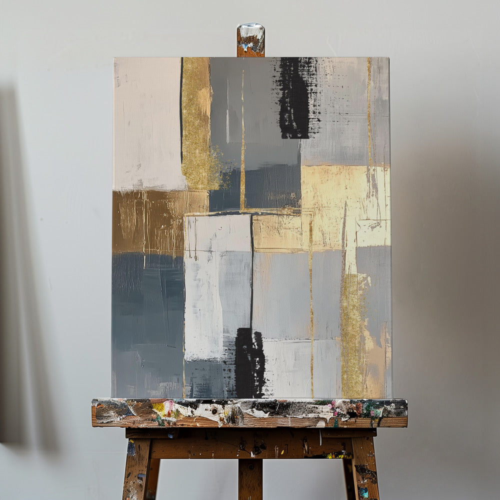 Canvas - Golden Greys 3 - Admen.dk