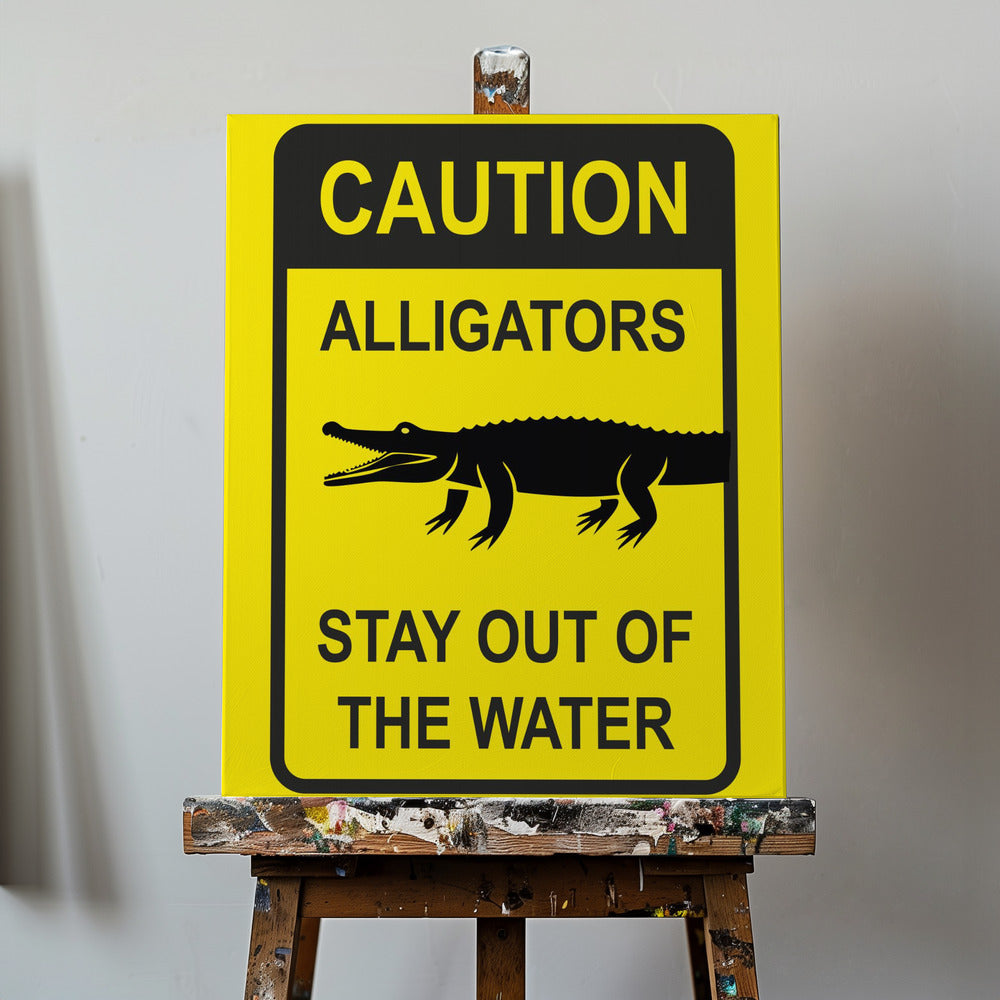 Canvas - Caution Alligators