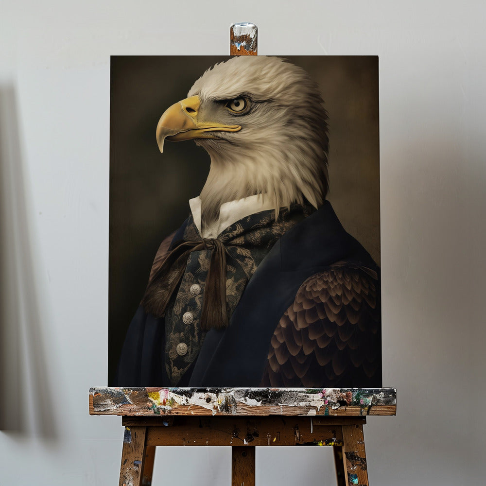 Canvas - Bald Eagle Portrait
