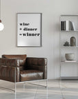 Plakat - Wine Dinner Winner