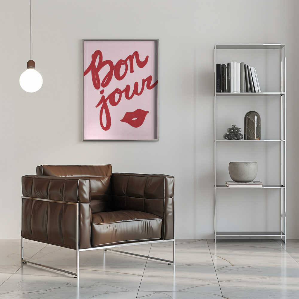 Plakat - Bonjour Kiss