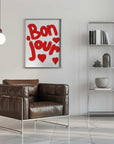 Plakat - Bonjour Hearts