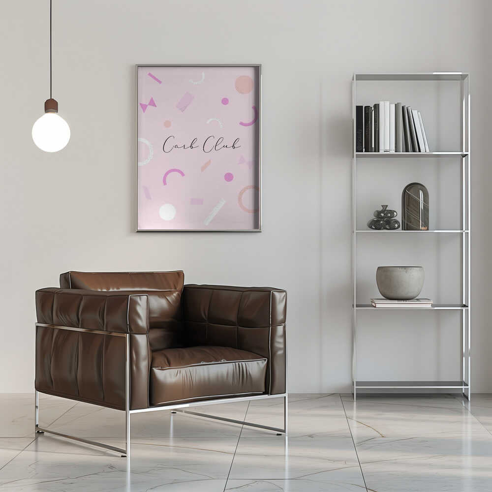Plakat - Carb Club Pink Geometry