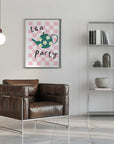 Plakat - Pink Daisy Tea Party