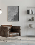 Poster - Map of Barcelona (Spain) in gray vintage style