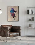 Plakat - Vibrant Soccer Player
