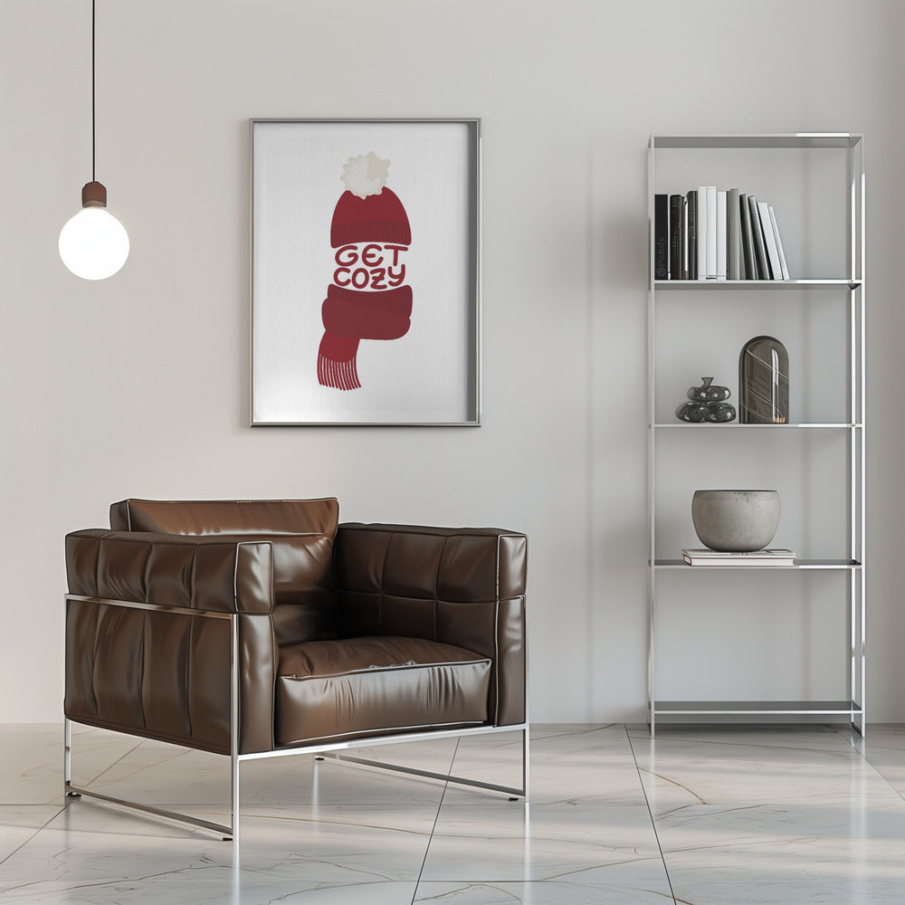 Poster - Get cozy (red)