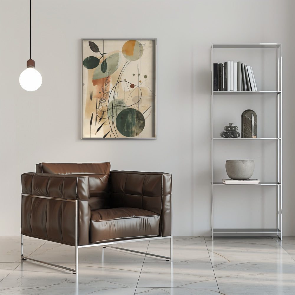 Plakat - Abstract Beige No 2