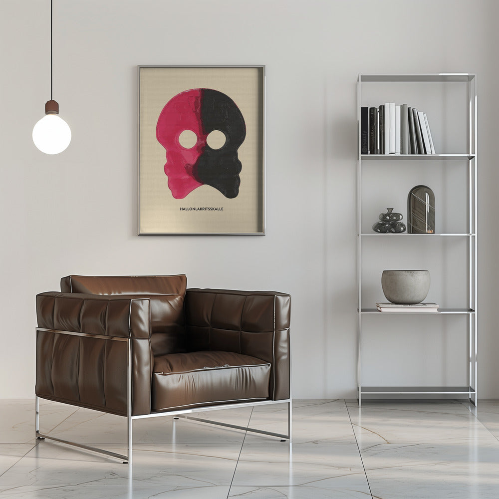Plakat - Hallonlakritsskalle