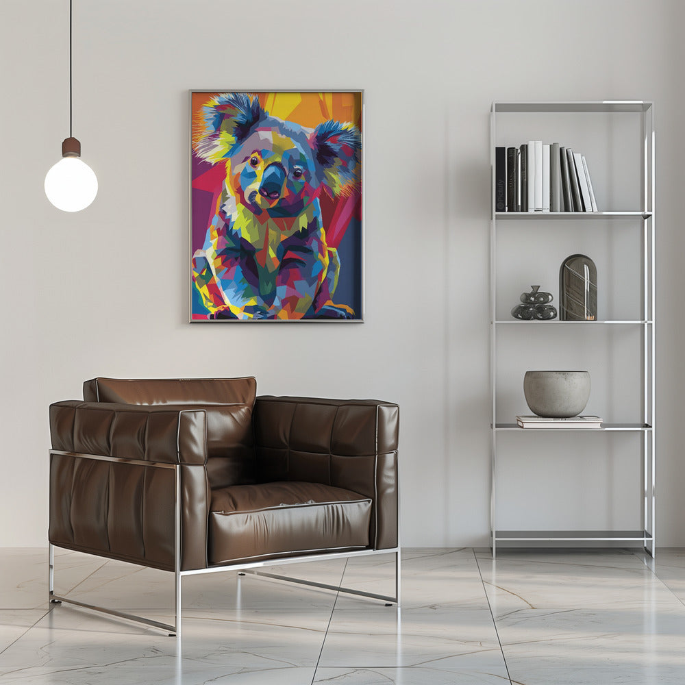 Plakat - Koala WPAP