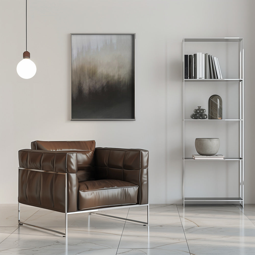 Plakat - sunset art in grey