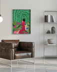 Plakat - Din 74 Girl At Her Garden - Admen.dk