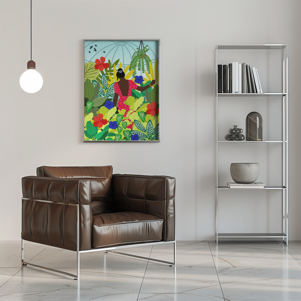 Plakat - Din 87 Walking In My Greenhouse - Admen.dk