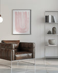Plakat - Abstract Blush Curves