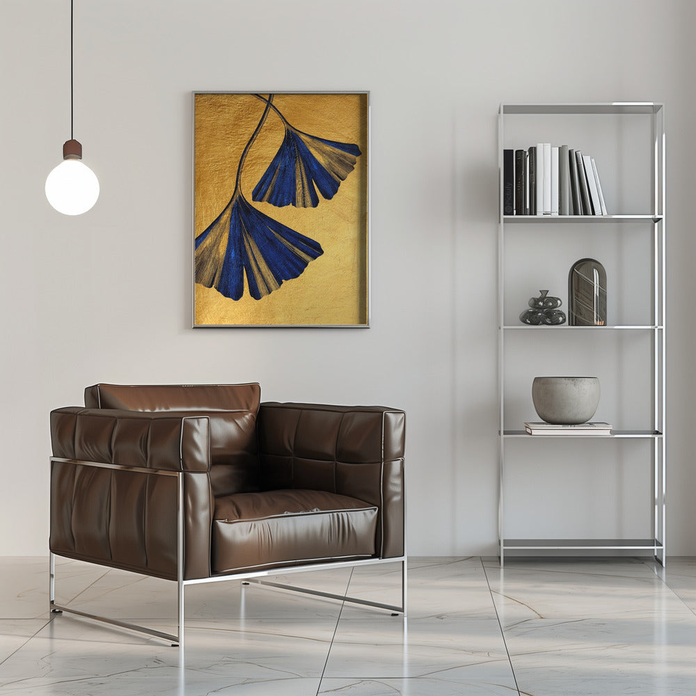 Plakat - Ginko Biloba Nature Floral Art (4)