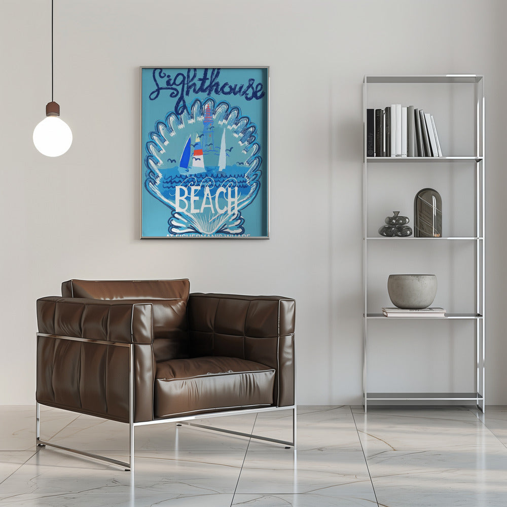 Poster - Lighthouse Beach art