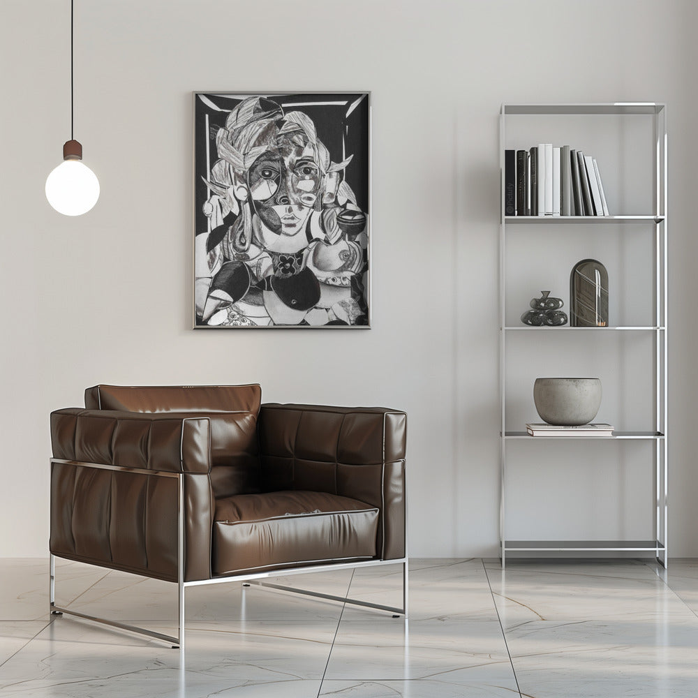 Plakat - black and white