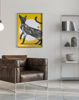 Poster - Japanese Cat Tattoo Yellow