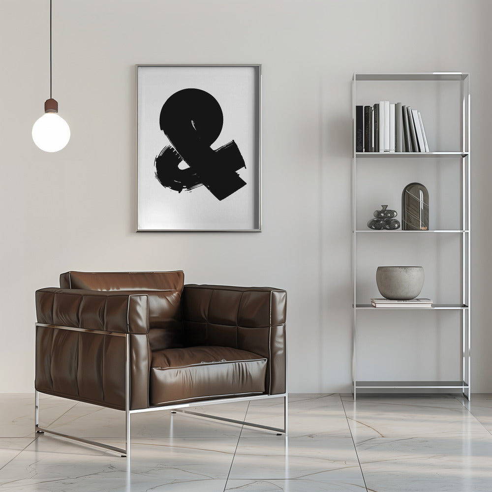 Plakat - Ampersand Black