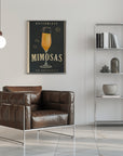 Poster - Bottomless Mimosas Art Deco Cocktail Bar Art