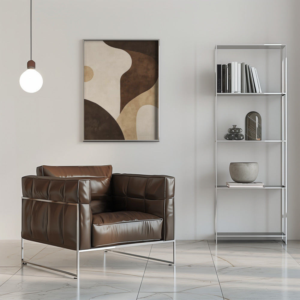 Poster - Brown Tones Geometric 2