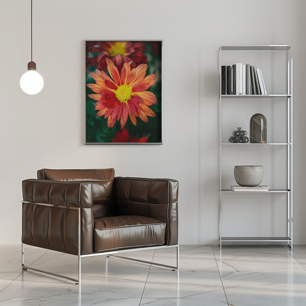 Plakat - Red Flowers 34 - Admen.dk