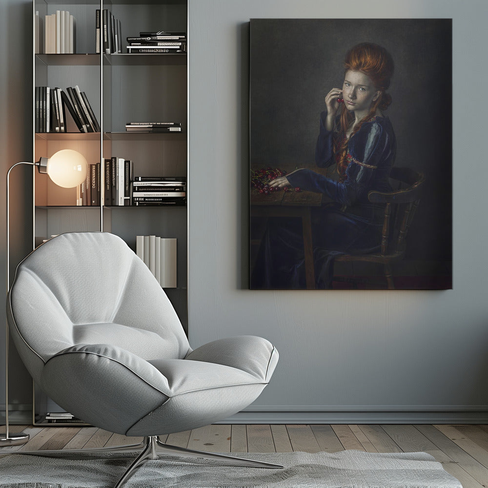 Canvas - Zuzanna with cherries