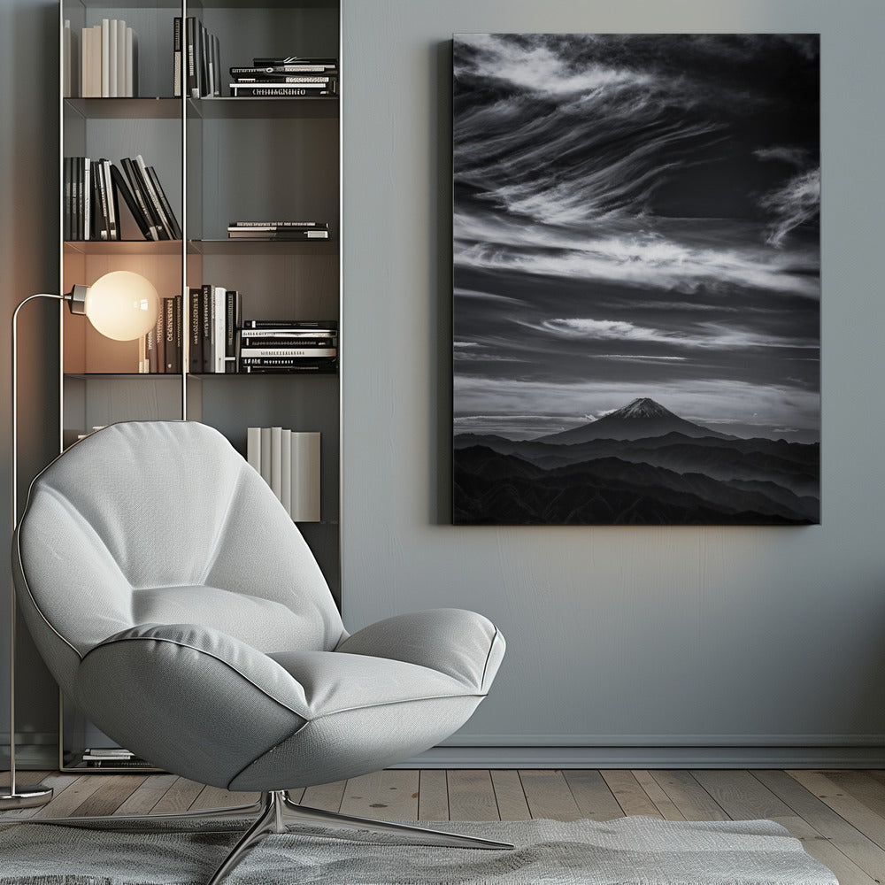 Canvas - Expressive clouds and Mt.Fuji
