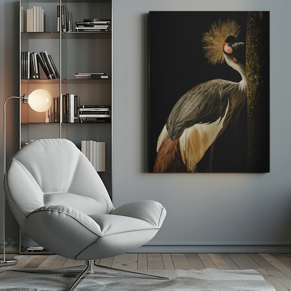 Canvas - Grey Crowned Crane