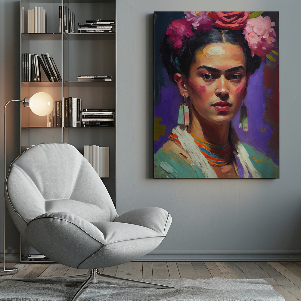 Canvas - Portrait Of Frida - Admen.dk