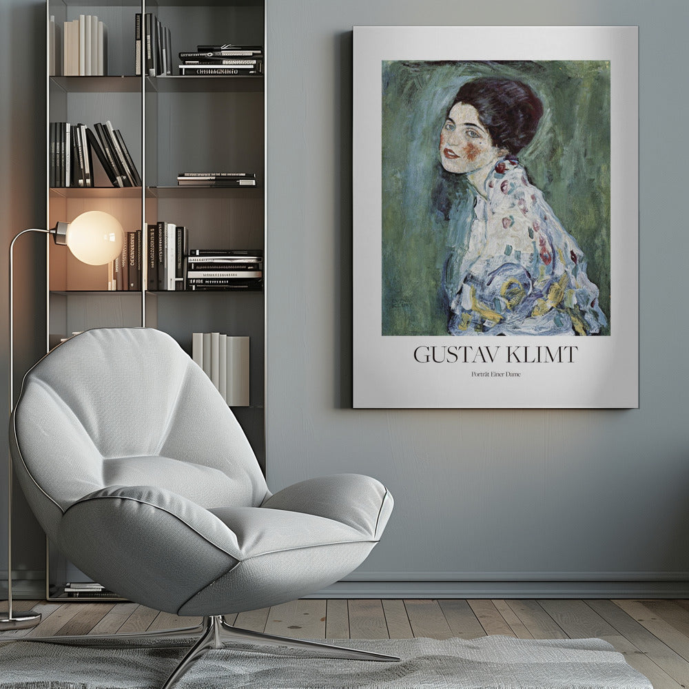 Canvas - Porträt Einer Dame - Gustav Klimt
