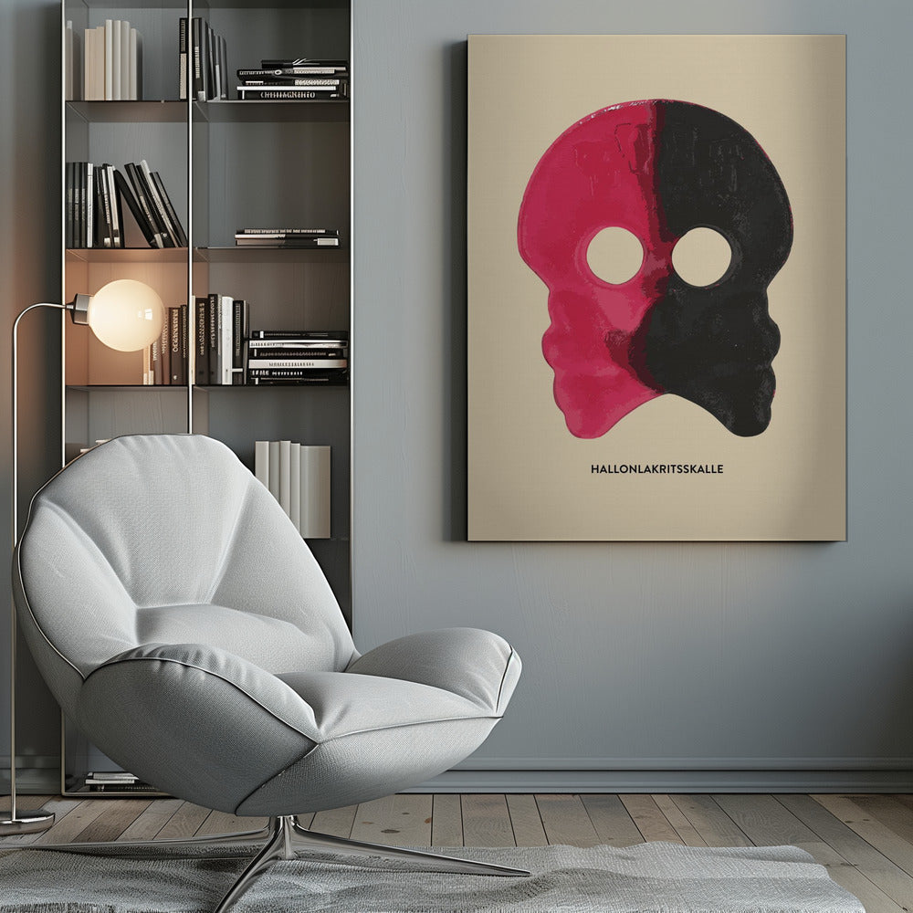 Canvas - Raspberry Licorice Skull