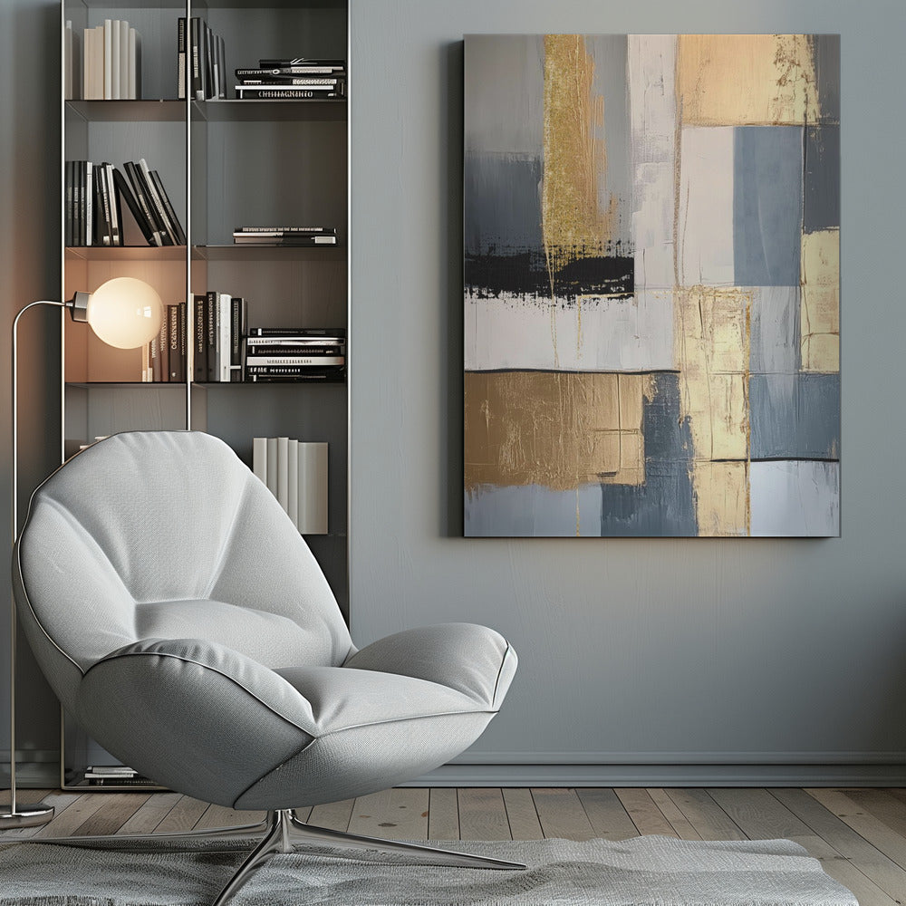 Canvas - Golden Greys 1 - Admen.dk